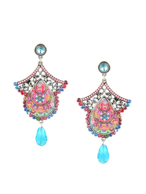

DESI COLOUR Multicoloured Classic Drop Earrings, Multi
