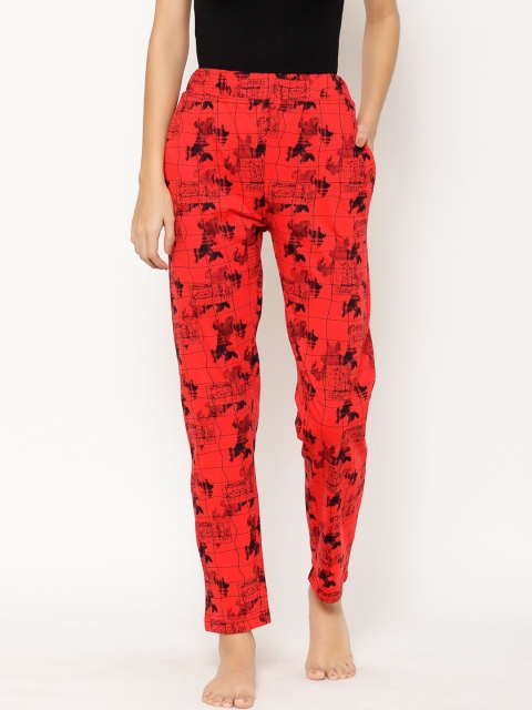 

Floret Women Red Printed Lounge Pants