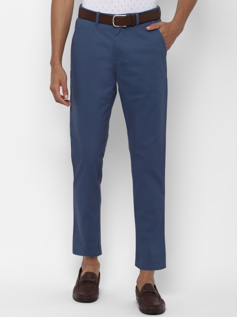 

Allen Solly Men Navy Blue Slim Fit Solid Regular Trousers
