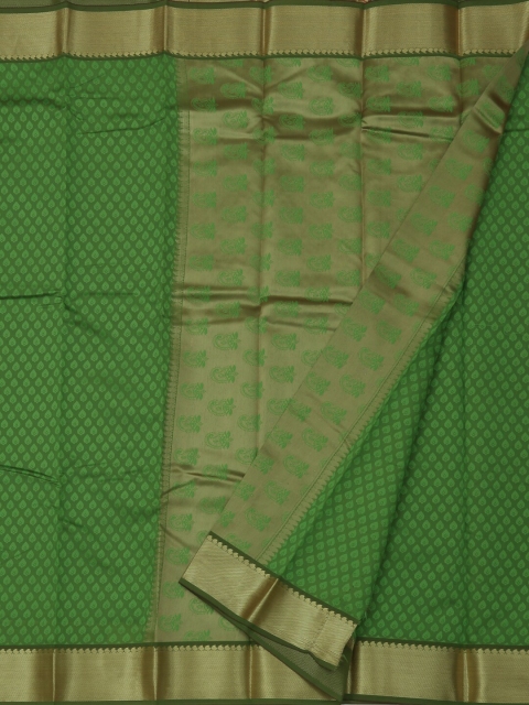 

Pothys Green & Gold-Toned Art Silk Woven Design Saree