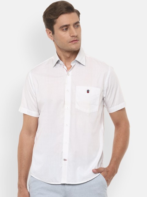 

Louis Philippe Sport Men White Slim Fit Solid Casual Shirt