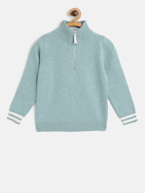 

Cherry Crumble Unisex Kids Blue Solid Pullover Sweater