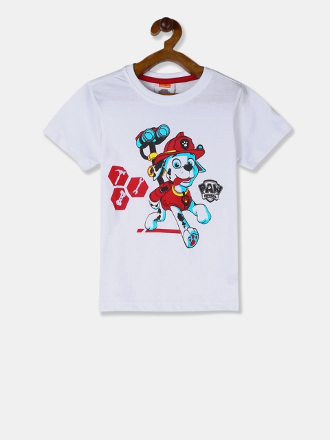 

Colt Boys White Printed Round Neck T-shirt