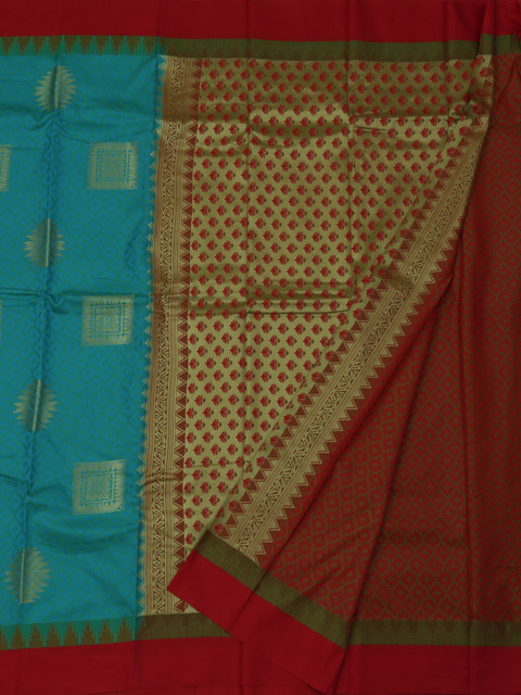 

Pothys Blue Woven Design Art Silk Saree