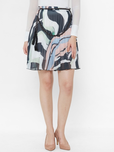 

bebe Women Multicolored Printed Pleated Skirt, Multi