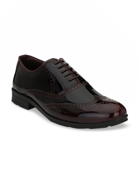 

Rodolfo Darrell Men Burgundy Solid Formal Brogues