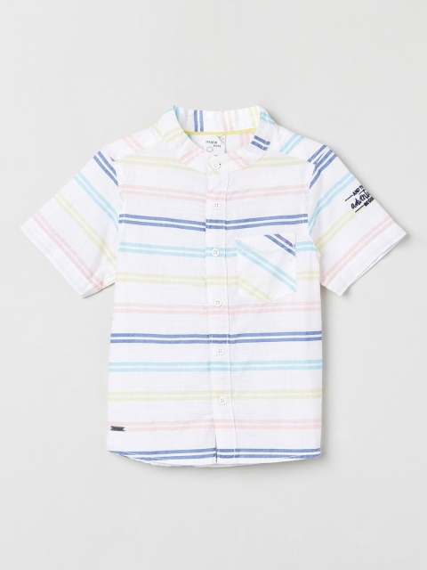 

max Boys Multicoloured Regular Fit Striped Casual Shirt, Multi