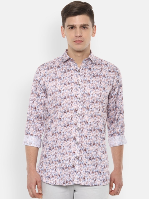 

V Dot Men Multicoloured Slim Fit Printed Casual Shirt, Multi