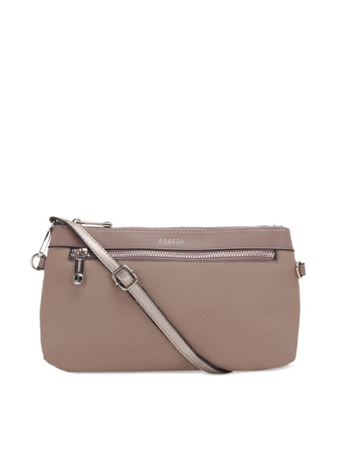 

ESBEDA Brown Solid Sling Bag