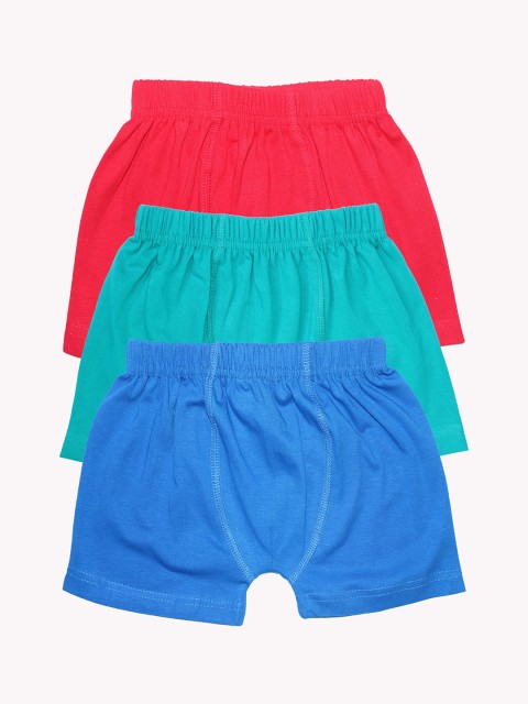 

KiddoPanti Boys Pack of 3 Solid Boxers AW20BXR072, Green