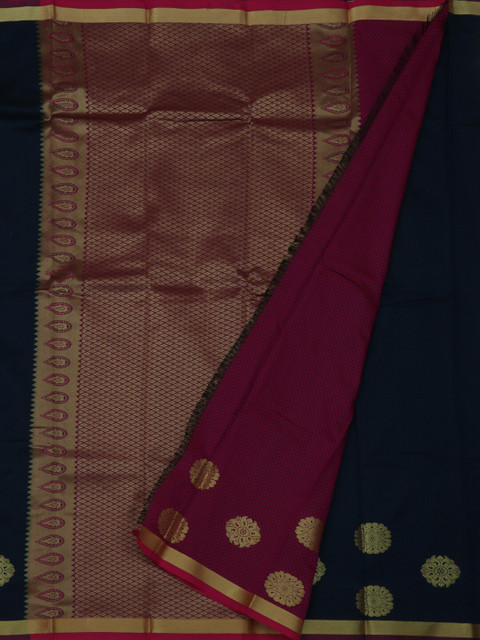 

Pothys Navy Blue & Maroon Art Silk Woven Design Saree