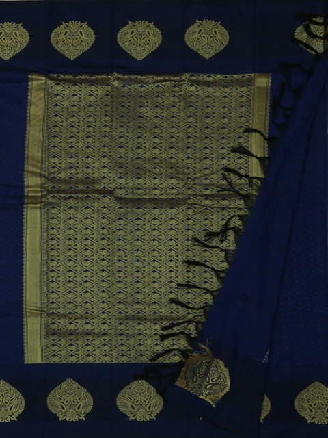 

Pothys Navy Blue Woven Design Art Silk Saree