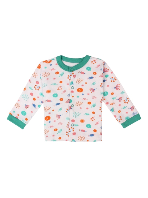 

FLENZA Unisex Kids White Printed V-Neck T-shirt