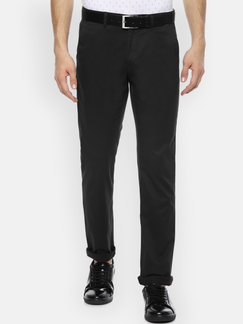 

Van Heusen Sport Men Black Slim Fit Solid Regular Trousers