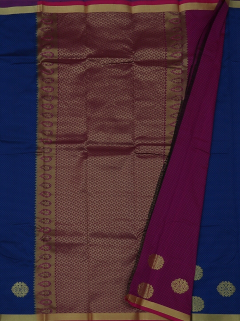 

Pothys Navy Blue Woven Design Art Silk Saree