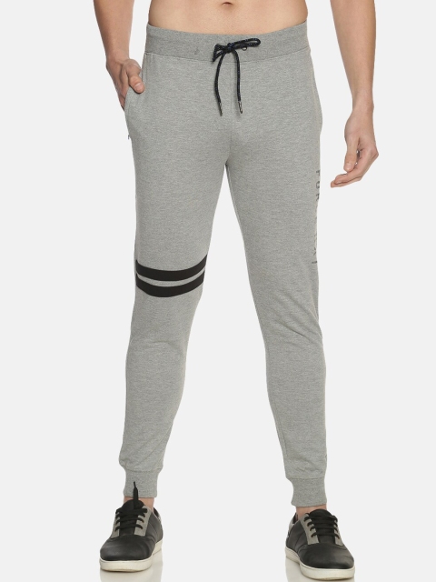 

Force NXT Men Grey Self Design Striped Joggers