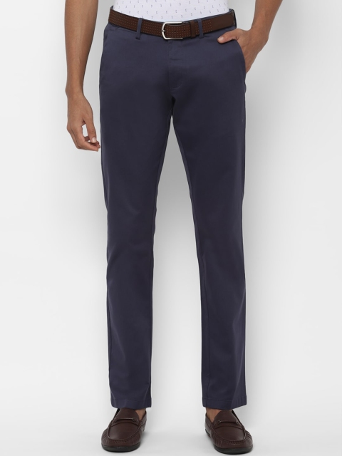 

Allen Solly Men Navy Blue Slim Fit Solid Regular Trousers