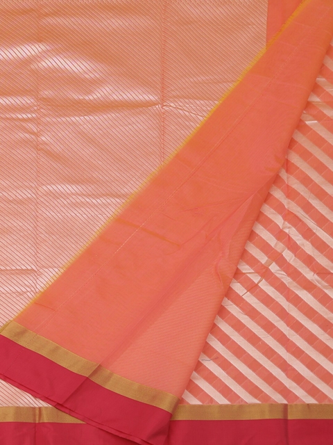 

Pothys Coral Striped Silk Cotton Saree