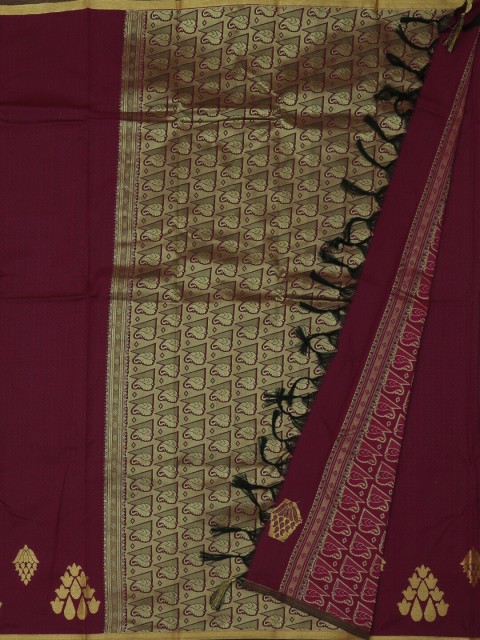 

Pothys Maroon Woven Design Art Silk Saree