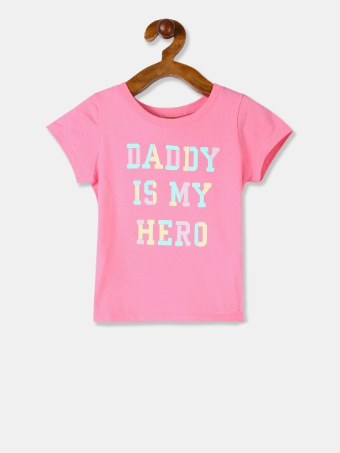 

The Childrens Place Boys Pink Printed Round Neck T-shirt