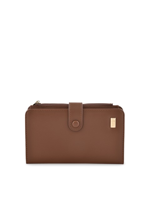 

ToniQ Women Brown Solid Passport Holder