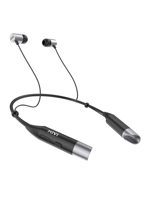 

mivi Unisex Black Sustainable Mivi Collar Bluetooth Earphones