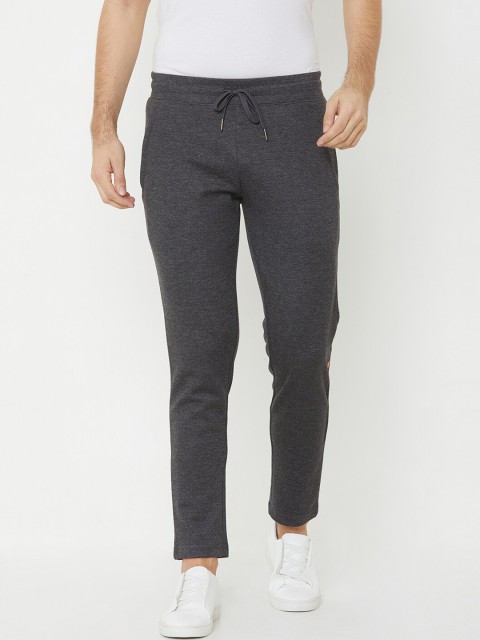 

Sweet Dreams Men Charcoal-Grey Solid Track Pants
