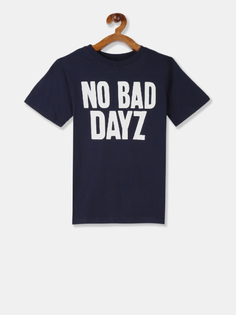 

The Childrens Place Boys Blue Printed Round Neck T-shirt