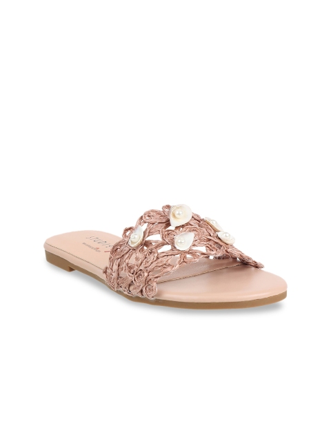 

STEPpings Women Pink Embellished Open Toe Flats