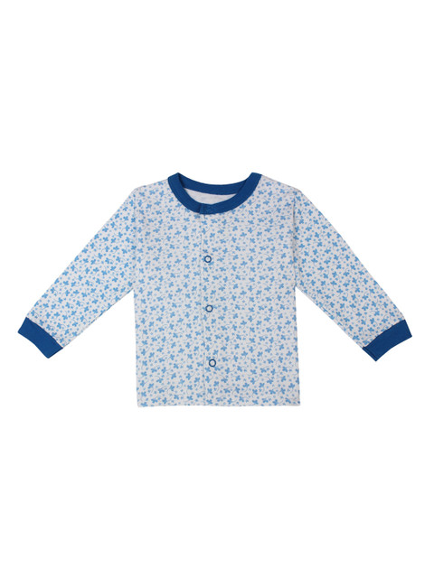 

FLENZA Kids Blue & White Printed Round Neck T-shirt