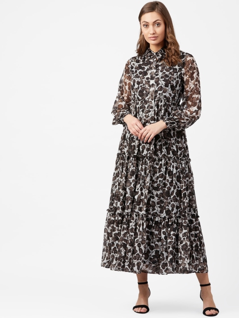 

Femella Women White Printed Maxi Dress