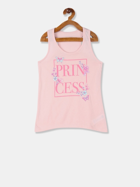 

The Childrens Place Girls Pink Printed Tank Top
