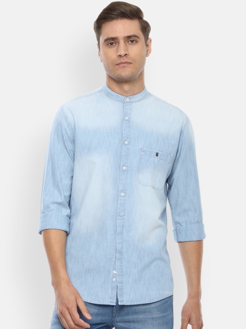 

Louis Philippe Jeans Men Blue Slim Fit Faded Casual Shirt
