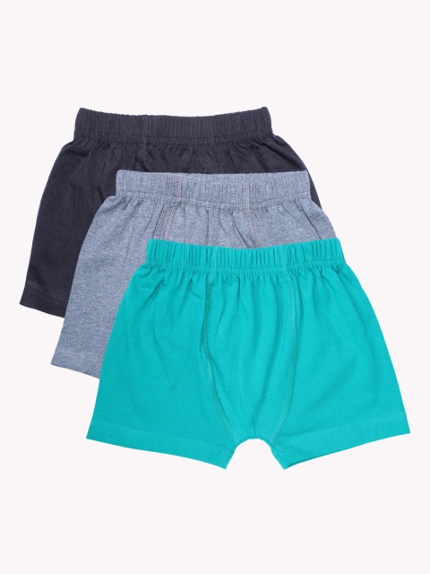 

KiddoPanti Boys Pack Of 3 Solid Boxers AW20BXR072, Black