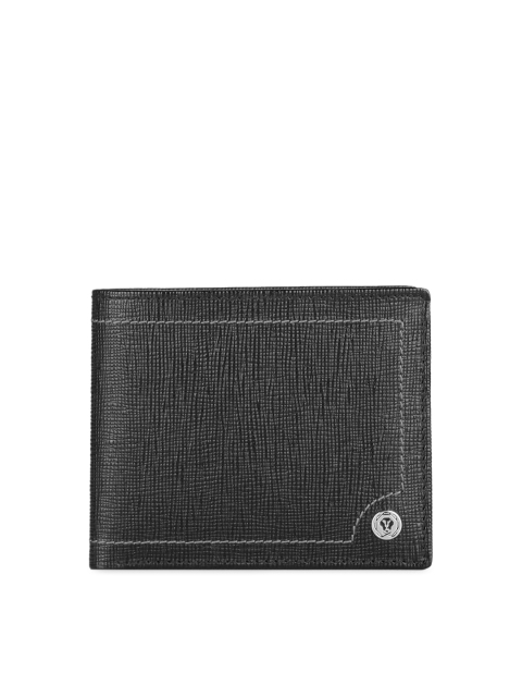 

Cross Men Black Textured Two Fold Genuine Leather