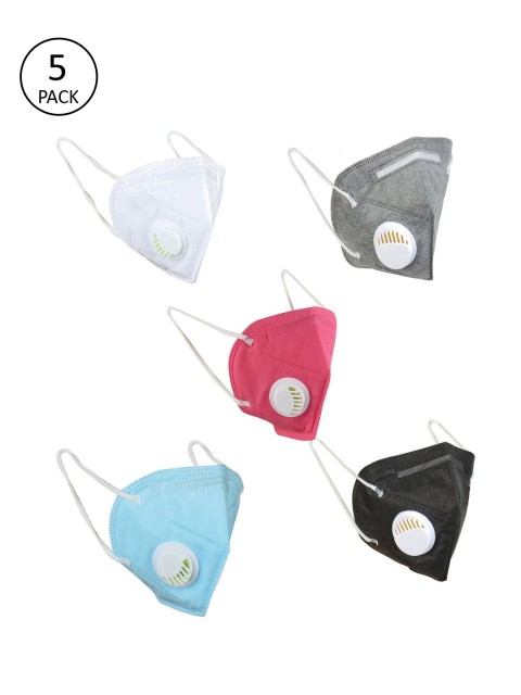 

OOMPH Adults Pack of 25 Anti-Pollution 5-Layers Reusable Outdoor Masks, White