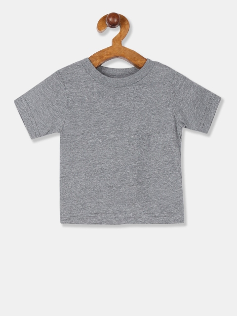 

The Childrens Place Boys Grey Solid Round Neck T-shirt