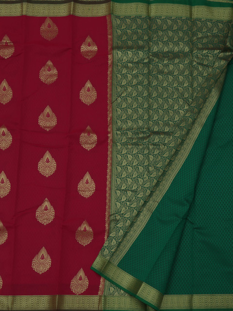 

Pothys Red & Green Art Silk Woven Design Saree