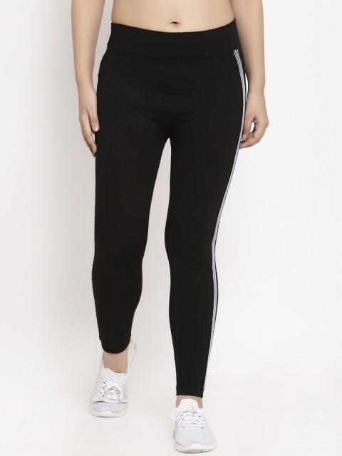 

KLOTTHE Women Black Solid Ankle-Length Leggings