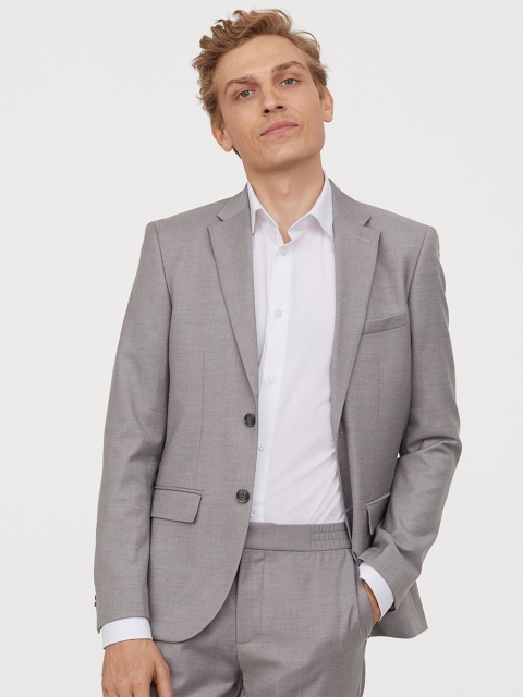 H&M Men COOLMAX Jacket Slim Fit, Grey
