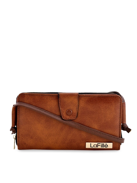 

LaFille Brown Solid Purse Clutch