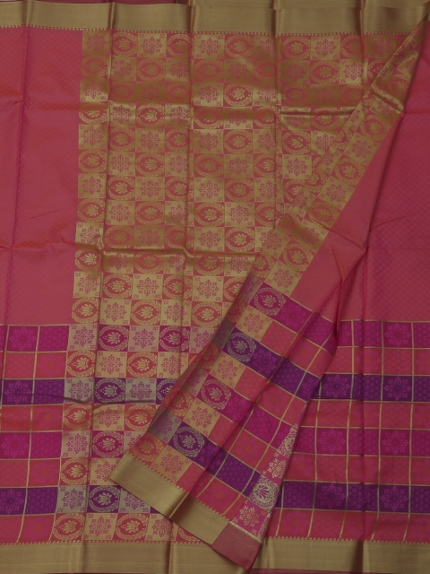 

Pothys Pink Woven Design Art Silk Saree