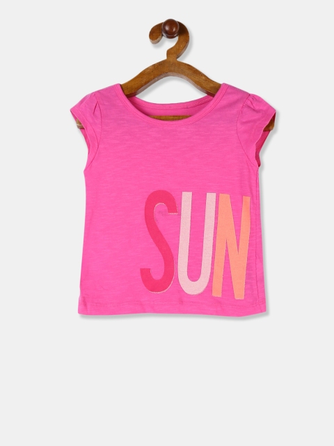 

GAP Boys Pink Printed Round Neck T-shirt