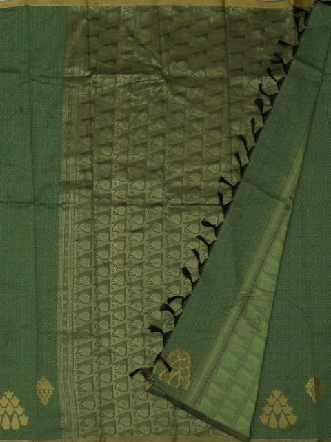 

Pothys Green Woven Design Art Silk Saree
