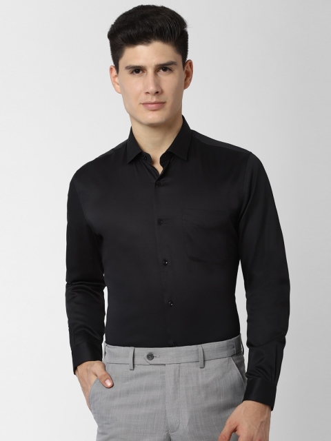 

Peter England Elite Men Black Regular Fit Solid Formal Shirt