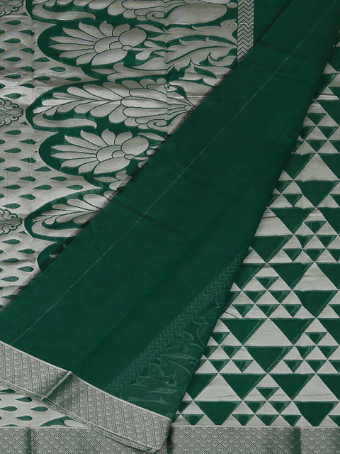 

Pothys Green Woven Design Silk Cotton Saree
