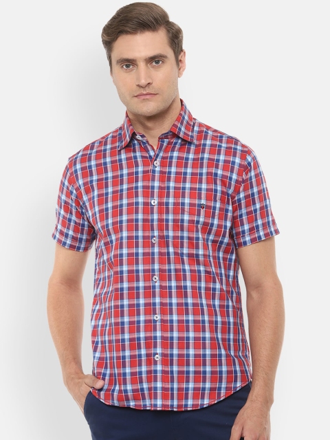 

Louis Philippe Sport Men Red Slim Fit Checked Casual Shirt