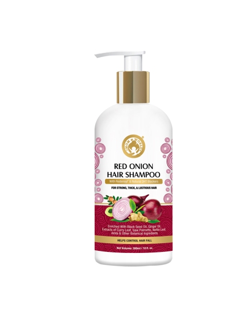 

Mom & World Unisex Red Onion Hair Shampoo 300 ml, White