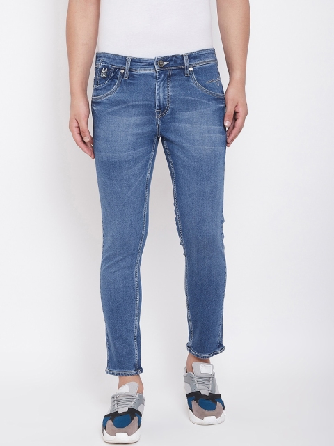

American Archer Men Blue Tapered Fit Low-Rise Clean Look Stretchable Jeans