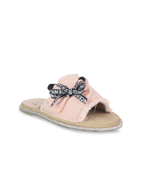 

STEPpings Women Pink Solid Sliders